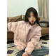 CTOX韓系甜美可愛棉服女2024年新款冬季小個(gè)子立領(lǐng)加厚保暖棉衣外套潮 粉紅色 M