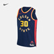 耐克（NIKE）官方2024/25賽季金州勇士隊NBA男子速干球衣拼接FQ4465 419大學(xué)深藍(lán)/斯蒂芬·庫里 48