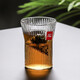 唐興玻璃杯耐熱透明綠茶杯日式咖啡果汁杯防燙喝茶杯子家用水杯飲料杯 條紋單杯