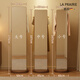 LA PRAIRIE 德國品牌 實(shí)木全身鏡落地鏡家用可旋轉移動(dòng)試衣鏡帶掛衣架穿衣鏡 [中號]默認旋轉款-下單備注顏色