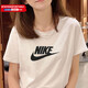耐克（NIKE）T恤女裝 2025夏季新款運動服全棉柔軟舒適透氣休閑圓領(lǐng)上衣短袖 主推/全棉柔軟親膚 L (165/88A)