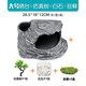爬將軍 烏龜曬臺(tái)爬臺(tái) 帶洞穴大號(hào)水龜缸造景曬背臺(tái) 爬梯巴西龜爬寵躲避 大號(hào)復(fù)式曬臺(tái)+仿真樹(shù)+苔蘚