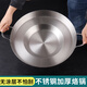 德勒（DELE）貴州烙鍋專用鍋加厚不銹鋼平底鍋煎鍋商用凹型鑼鍋油炸烙餅特色鍋 烙鍋40cm配食品夾（適合3-4人）