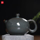 靈青坊青瓷茶壺單壺陶瓷全手工泡茶壺哥窯冰裂開片大號西施壺一壺兩杯 鐵胎藏青單壺 270ml