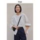 旅途原品ltyp 100%漢麻輕運(yùn)動(dòng)防s曬外套  時(shí)尚休閑白色連帽開衫女早秋 象牙白 S