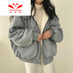 梵奧格（FANAOGE）雙面穿棉衣外套女2023冬季新款韓版寬松BF棉服潮ins棉襖高顏值 藍(lán)色【雙面穿】 XL 【推薦125-140斤】