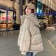 俞兆林oversize面包服短款棉衣羽絨棉服女2025年新款潮秋冬季外套厚棉襖 百搭米白（加厚） M 【建議105-115斤】