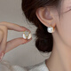 伊燦雙面仿珍珠耳環(huán)輕奢小眾設(shè)計感絕美耳飾耳扣2025新款爆款氣質(zhì)耳釘 雙面珍珠耳環(huán)