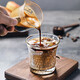 Hero日式錘紋杯透明玻璃咖啡杯耐高溫茶杯防滑水杯手沖咖啡杯 錘紋杯150ml