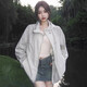 伴夕戶外寬松防曬衣女夏季2025新款防曬外套夏季女款士防曬衣服皮膚衣 薄款外套-淺灰 均碼 【建議100-120斤】