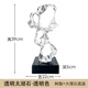 佰擺飾太湖石雕塑擺件客廳玄關(guān)電視柜辦公室輕奢家居裝飾品 透明太湖石【透明白】22*5*39