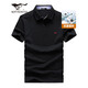 七匹狼短袖T恤男夏季5A抗菌休閑凈色冰絲涼感翻領(lǐng)Polo打底衫男裝商務(wù)短T 001(黑色)-升級版 L (170)