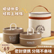 史努比（SNOOPY）保溫飯盒上班族 帶飯餐盒男女士學(xué)生食堂打飯便當(dāng)盒保溫桶2層 咖