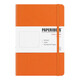 Paperideas 皮面點(diǎn)陣筆記本a5手帳本方格硬面綁帶本商務(wù)記事本定制日記本成人簡(jiǎn)約帶頁(yè)碼空白本 橙色 A5/188頁(yè) 點(diǎn)陣內頁(yè)