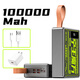 走得遠3C認證能量怪獸80000毫安超大容量充電寶100000毫安22.5W20W大型戶(hù)外手機通用雙向PD快充移動(dòng)電源 10萬(wàn)毫安+快充線(xiàn)+收納袋+快充頭