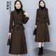 佰藍嬌兩件套裝裙子2025春秋冬季女裝新款高級感洋氣質(zhì)小個(gè)子西裝連衣裙 咖啡 2XL