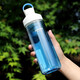 哈爾斯塑料杯tritan材質(zhì)運(yùn)動水杯戶外水杯雙層隔熱590ml容量老品清倉 海之藍(lán)(雙層防燙） 590ml