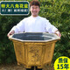 古達(dá)八方角形塑料特大號花盆加厚大口徑仿陶瓷盆景種果樹荷花睡蓮盆缸 【40號】對邊口徑41cm高27cm 底部有孔種植盆