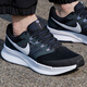 耐克（NIKE）男鞋跑步鞋 24春夏運動(dòng)鞋輕便緩震黑白慢跑鞋網(wǎng)面透氣休閑鞋子男 DR2695-002/黑白/RUN SWIFT 3 42