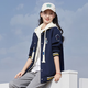 方糖姑娘初中生外套韓版寬松少女新款開衫衛(wèi)衣高初中學(xué)生春季休閑時尚上衣 83007SC藏青色上衣 L