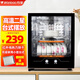 萬寶（Wanbao）單門壁掛式消毒柜家用臺式餐具高溫消毒碗柜迷你茶具水杯子不銹鋼商用烘干碗筷廚房小型桌面辦公室 二星級 50L 臺式單門消毒柜