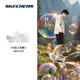 斯凱奇（Skechers）【成毅同款】春夏海豚泡泡鞋|女輕質(zhì)厚底洞洞鞋清新百搭涼拖鞋 乳白色/OFWT 38