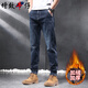 增致牛仔（zengzhi）男士牛仔褲男2025秋冬新款修身小直筒褲復古高端潮牌休閑長(cháng)褲子男