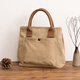 BEMINGWAY2025新款帆布包女日韓托特包女式時(shí)尚手提布包布藝包小布包女包 淺駝色