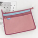 歐力益大容量文件袋A4雙層中學(xué)生課本試卷分類(lèi)收納整理資料袋辦公證件包輕便筆袋 6222 玫紅B5（300X50X220mm)