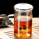 禾艾蘇（heisou） 玻璃杯帶過濾內(nèi)膽家用辦公杯子 觀山杯500ml（玻璃蓋）