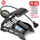 迪路仕（DEROACE）打氣筒腳踩家用自行車(chē)電動(dòng)車(chē)汽車(chē)高壓美嘴法嘴籃球充氣泵摩托車(chē) 雙筒高壓款-普通氣壓表
