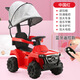 好萊娃兒童電動(dòng)車(chē)手推車(chē)充電遙控可坐人男女寶寶玩具車(chē) 紅色電動(dòng)款+手推+遮陽(yáng)棚+遙控