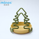 美諾思minos 樹(shù)形掛耳咖啡支架手沖咖啡掛耳濾紙架子戶(hù)外便攜掛耳包支架 綠色架+卡其碟