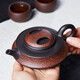 尊壺 宜興紫砂壺手工茶具泡茶壺國(guó)工沈惠芳作品絞泥牛蓋周盤(pán)收藏茶器