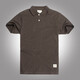 AK ARMY夏季新款復古純色短袖t恤男POLO領(lǐng)男式半袖素色T恤純棉 咖啡色 M