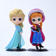 冰雪奇緣愛(ài)莎公主安娜艾莎雪寶玩偶玩具手辦兒童生日蛋糕裝飾擺件 艾莎+安娜 不要雪寶