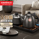 金灶（KAMJOVE）全智能自動上水電熱水壺 燒水電茶爐智能恒溫燒水一體機電茶壺茶具電茶爐 0.9L H-K9黑色【20×37cm臺嵌兩用】