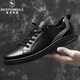 洛克華菲（Rock Fairwhale）男鞋2024秋季新款男士休閑小白鞋英倫風(fēng)板鞋男大碼潮鞋 黑色 46