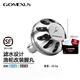 GOMEXUS 革夢(mèng)士圓握丸紡車(chē)輪大握丸海釣魚(yú)輪圓型手把手搖柄禧瑪諾達瓦改裝 銀黑 38mm【26.6g】