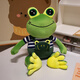 圍巾兔大眼青蛙玩偶毛絨玩具小青蛙抱枕公仔大眼蛙陪睡娃娃 大眼青蛙 50cm【尺寸不包含腿的長(cháng)度】