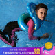 泳樂寶 第七代蛇形泳圈 寶寶兒童到成人 加厚環(huán)型充氣游泳圈救生圈 S碼藍身高115-135cm(90cm也可）