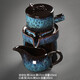 豪祥 紫砂懶人自動(dòng)陶瓷茶壺沖茶器單個(gè)旋轉(zhuǎn)石磨家用辦公功夫茶具配件 沙金藍(lán)泡茶壺+茶海