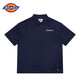 dickies2022春夏搭襯衫男系扣翻領(lǐng)短袖襯衫DK010211 藍色 S 