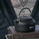 牧高笛（MOBIGARDEN）燒水壺 戶(hù)外黑化露營(yíng)輕量開(kāi)水壺茶壺燒水壺 NX22666035 曜石黑