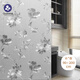 quatrefoil 印花磨砂玻璃貼膜靜電無膠門窗衛(wèi)浴窗戶貼紙 90*200cm芙蓉花