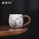 銀器時(shí)代梅蘭竹菊純銀茶杯主人杯四君子心經(jīng)足銀999水杯大容量銀茶杯銀杯 春蘭款110克+證書(shū) 155ml 足銀999+證書(shū)