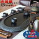 古金尊茶盤(pán)天然烏金石茶盤(pán)家用大號(hào)簡(jiǎn)約黑金石茶臺(tái)排水小號(hào)石頭茶具托盤(pán) 70*35*3CM適合1.2米桌
