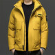BIEMLFDLKK BG比音勒芬今年冬季新款時(shí)尚保暖白鴨絨羽絨服男外套同款 黃色 L
