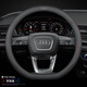 奧迪方向盤(pán)套真皮A6L/A4L/A7L/A8L/Q5L/A3A5Q3Q7Q8Q6車(chē)把套超薄款 D型超薄款【雙色線(xiàn)】帶車(chē)標