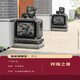鎏銘石雕門墩抱鼓石一對(duì)天然漢白玉家用門口石墩擺件別墅麒麟抱鼓石 麒麟青石 60cm高/對(duì)